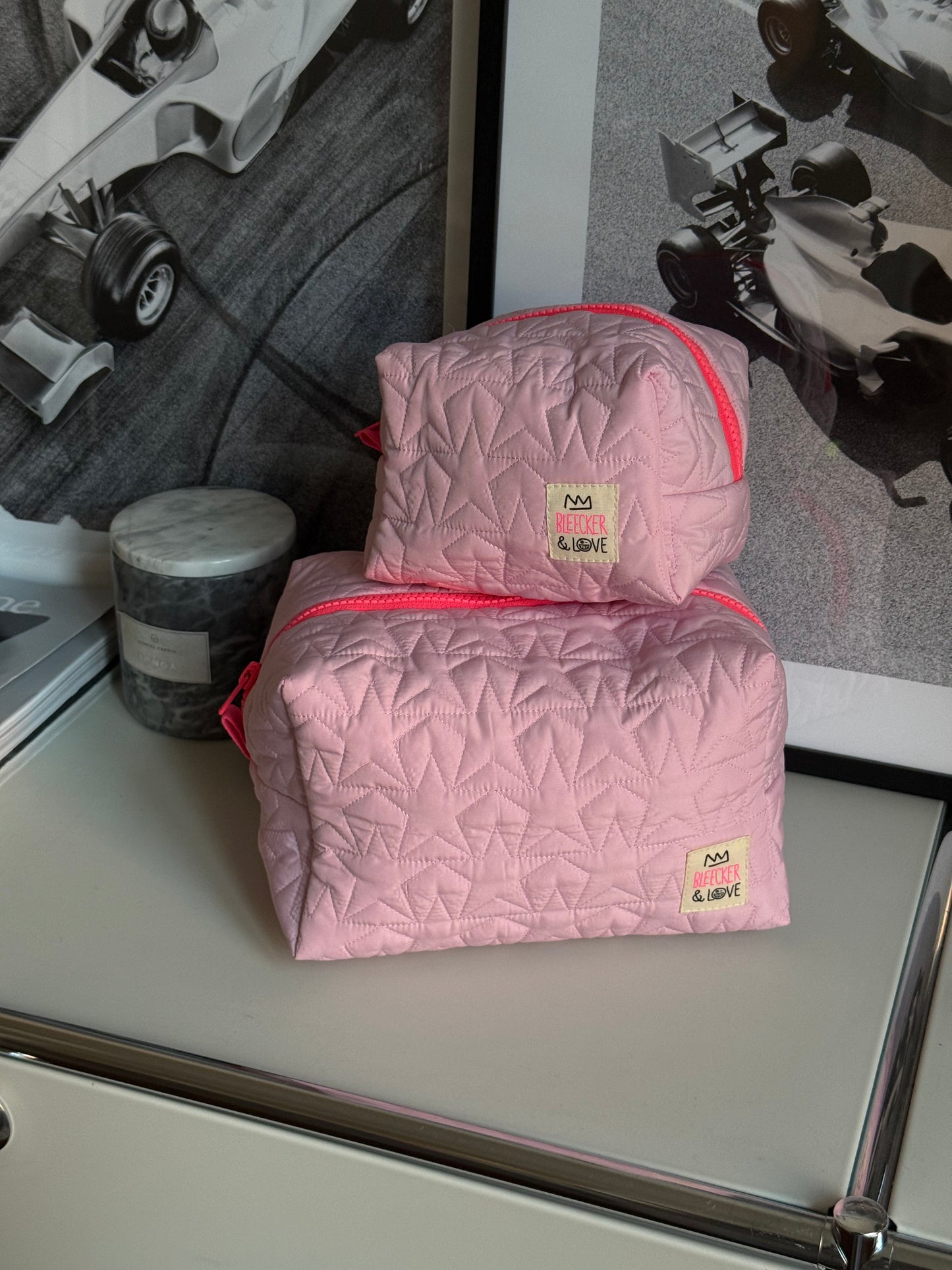 Pouch Baby Pink Stars