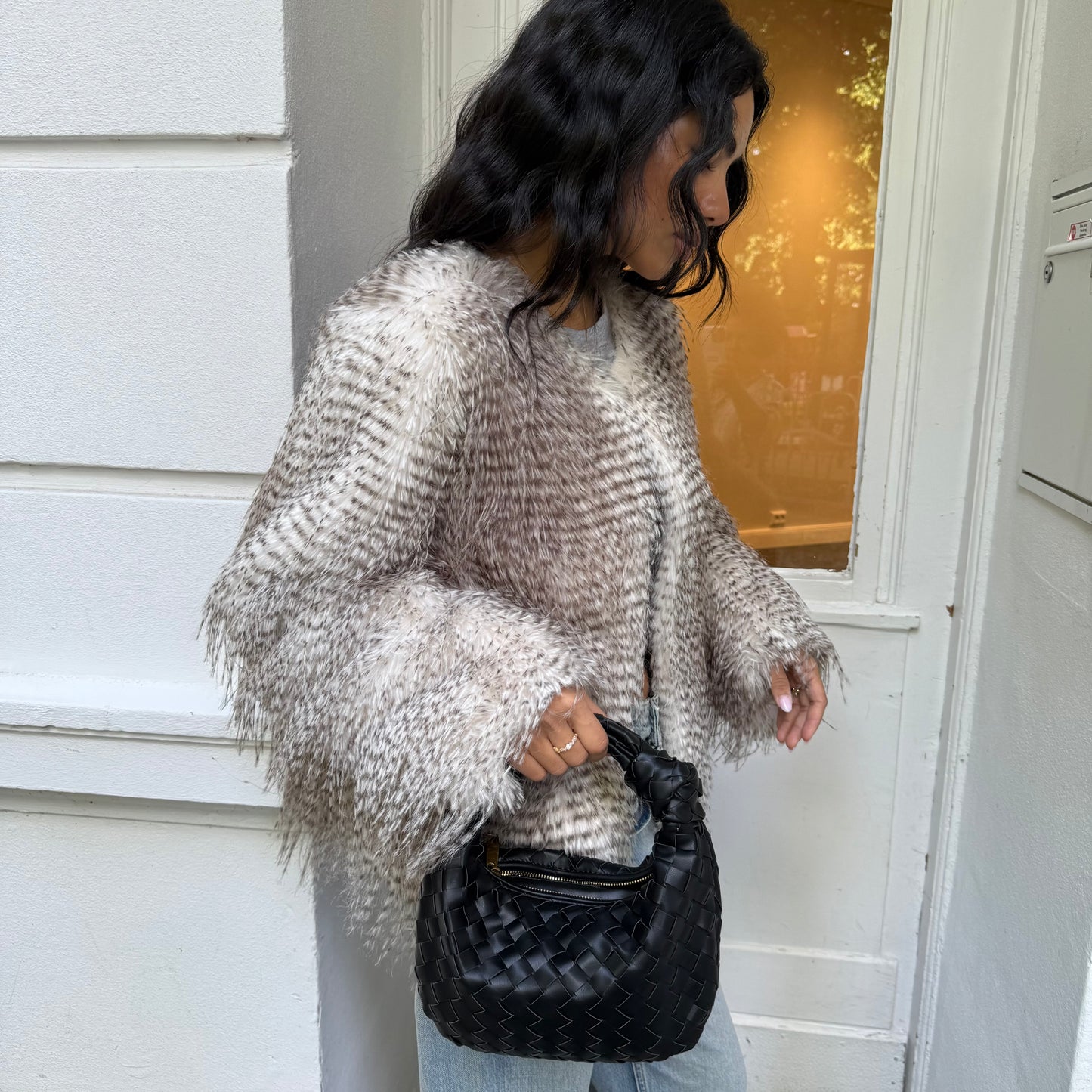 Roya medium faux leather