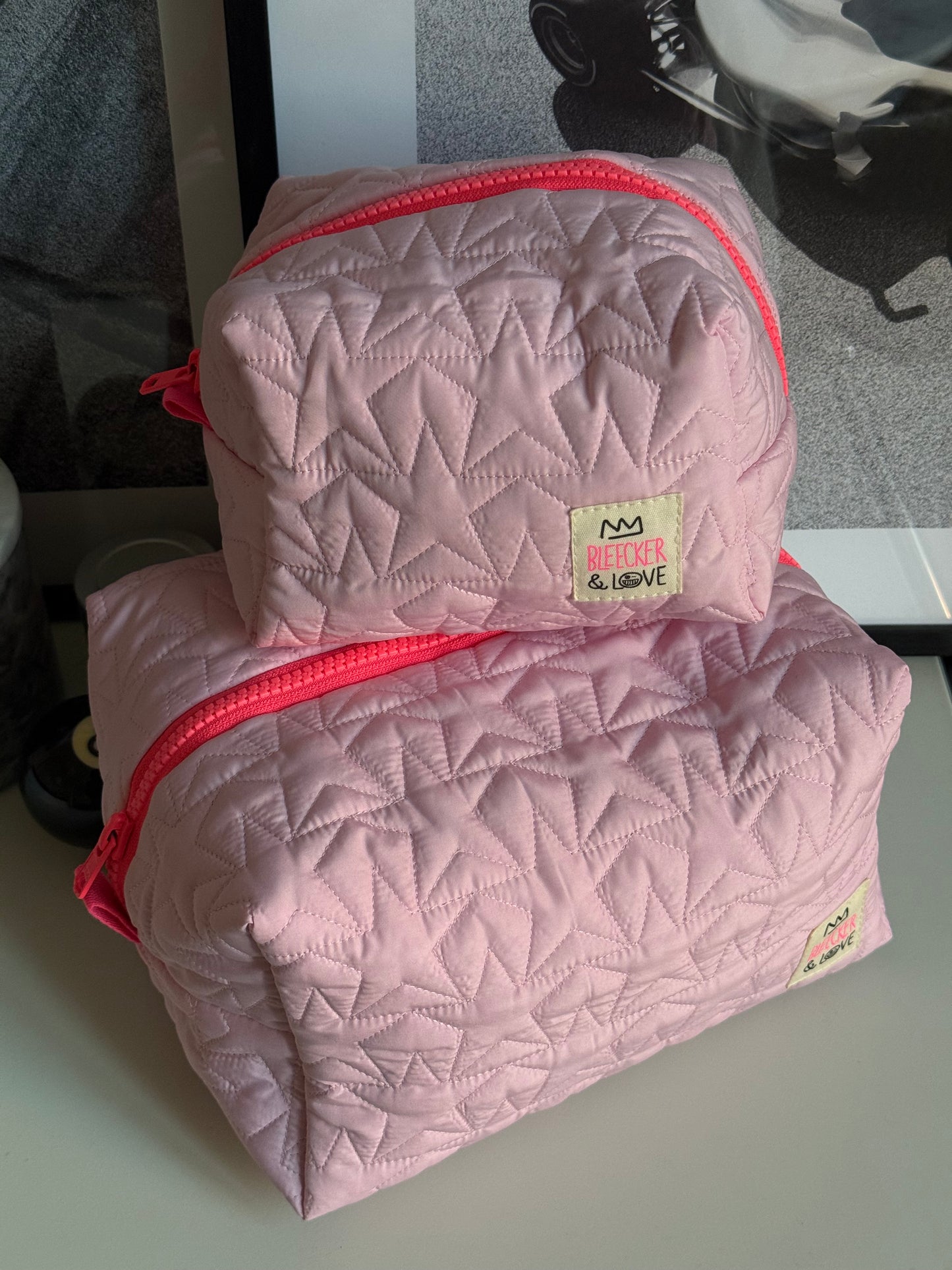 Pouch Baby Pink Stars